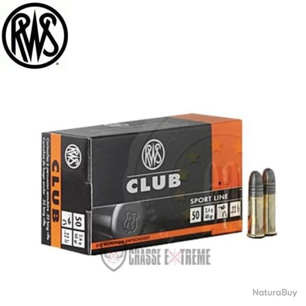 50 Munitions RWS Club Cal 22 Lr 40gr LRN