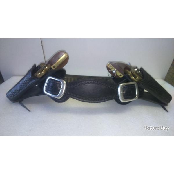 Ceinturon d'armes WESTERN "El Perdido" double