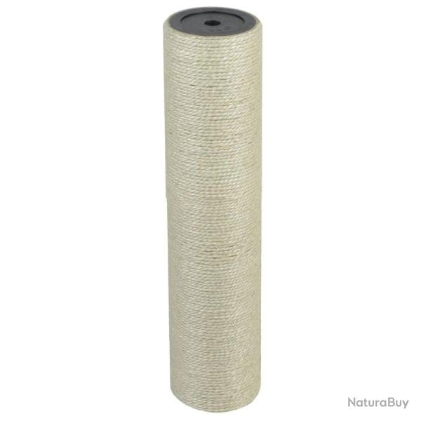 Arbre � chat griffoir grattoir niche jouet animaux peluch� 8 x 35 cm 10 mm beige 3702030