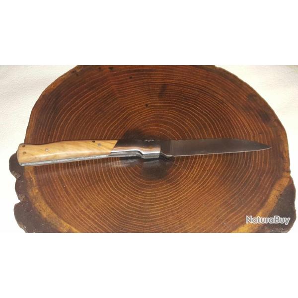 COUTEAU CORSE AVEC CRAN D'ARR�T teck