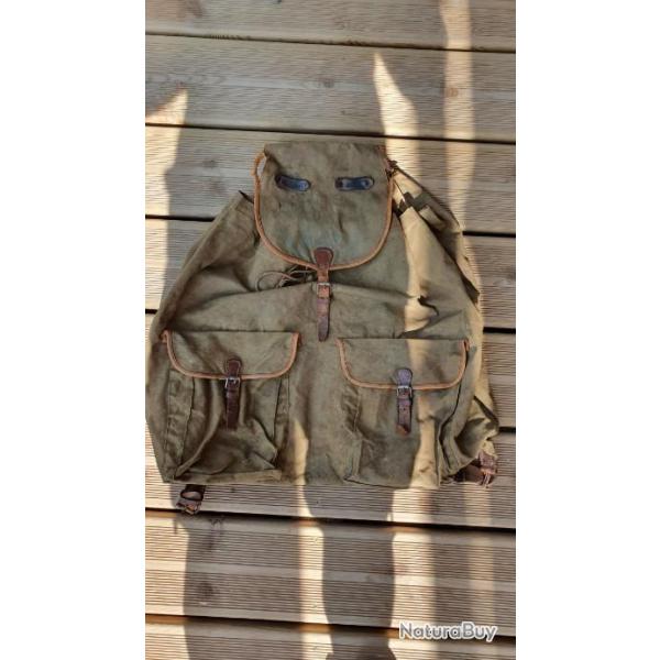 Sac a dos WW2 81BCP BATAILLON DE CHASSEURS A PIED Coq de bruyre regiment