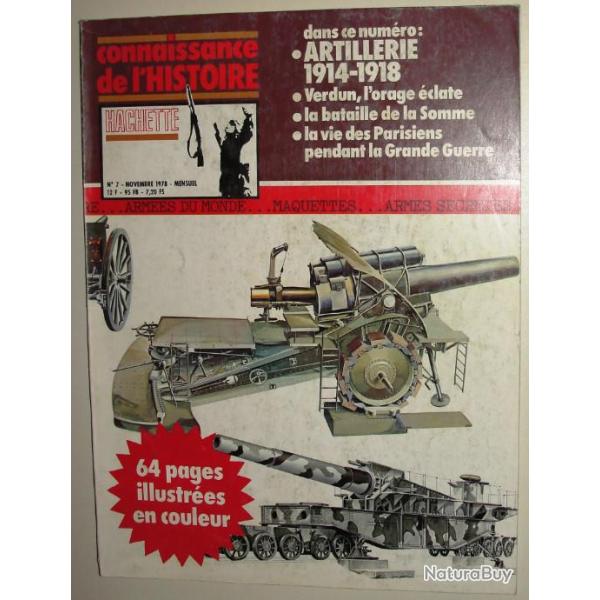 connaissance de l'histoire n� 7 artillerie 14.18