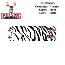 BOHNING Blazer Tiger Arrow Wraps 4 ou 7 pouces autocollants tigr&eacute;s de type cresting pour fl&egrave;ches Tig