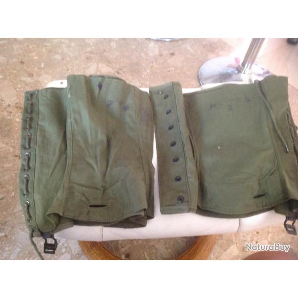 guettre  militaire  toile  39 45