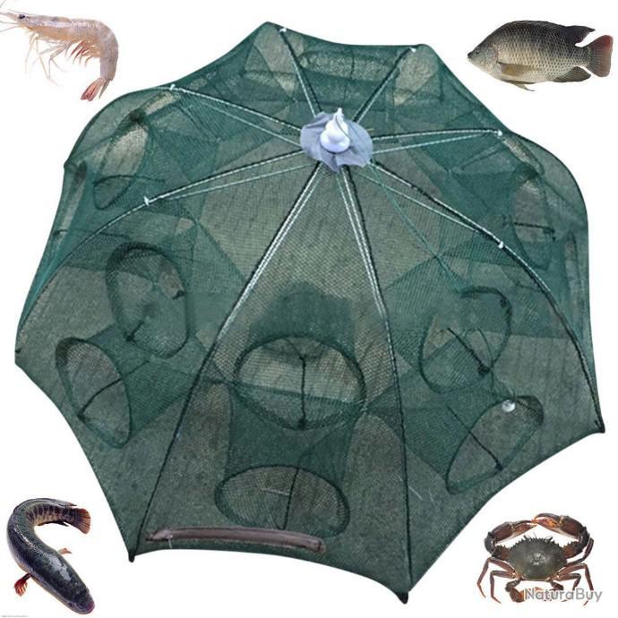 Parapluie Peche Nasse De Pêche Pliable WINOMO - Filet 95x95x60cm Pour Poissons Et Crustacés Filet Poisson Pliant