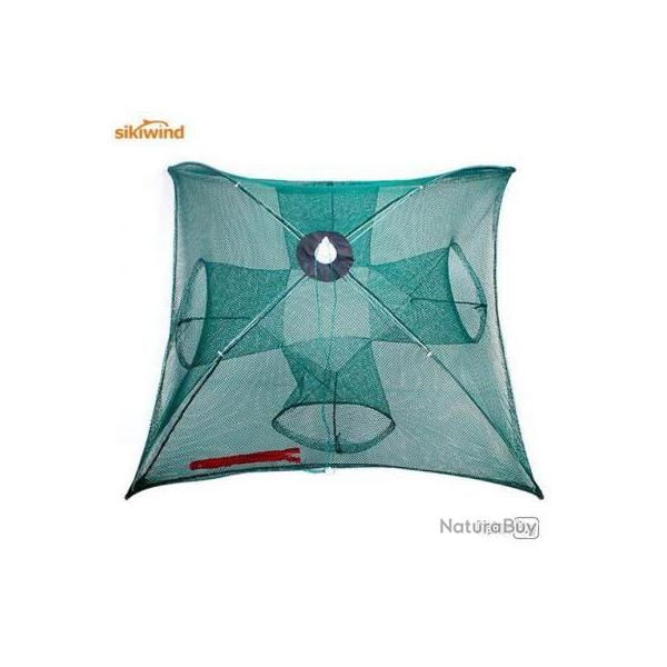 Nasse de pche 4 trous Nylon filets de pche Cage pliable -  LIVRAISON Gratuite  !!!