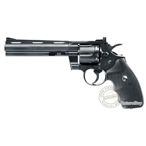 Revolver � plombs 4,5 mm BB CO2 UMAREX - COLT Python - Noir (Inf. � 3 Joules) 6"