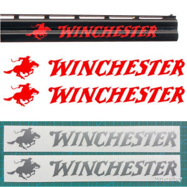 2x WINCHESTER Vinyle Autocollant pour canon. 3 tailles et 11 couleurs au choix