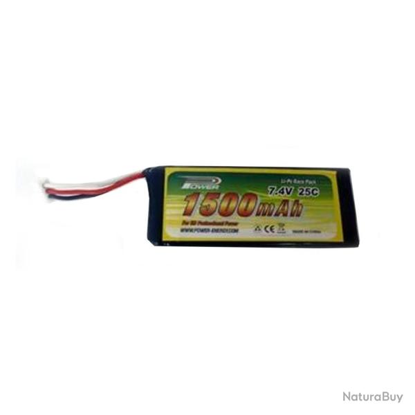 Batterie 1500mAh 2S 7.4V pour h�licopt�re FPV SKY SPY