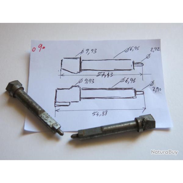 VENDU PAR CUIRASSIER11 N� 090 PAIRE DE PERCUTEURS BRUT  A IDENTIFIER