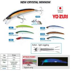 NEW CRYSTAL MINNOW YO-ZURI Bronze Shiner
