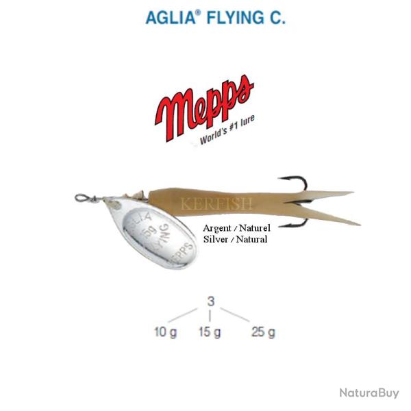 AGLIA� FLYING C. MEPPS 10 g Naturel (NA) Argent