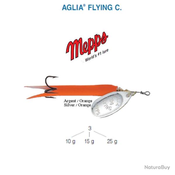 AGLIA� FLYING C. MEPPS Orange 25 g Argent