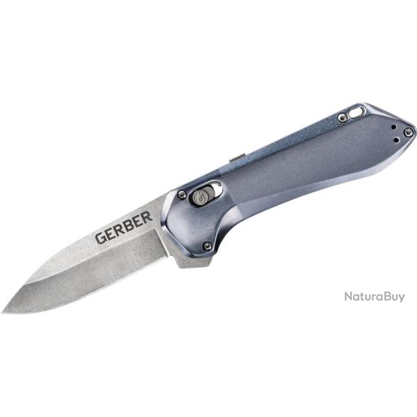 Couteau Gerber Highbrow Compact Blue A/O Acier 7Cr17MoV Manche Aluminium Pivot Lock Clip G1520
