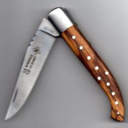 le BASQUE Clout&eacute; Bois de VIOLETTE* Couteau grav&eacute; &agrave; votre PR&Eacute;NOM