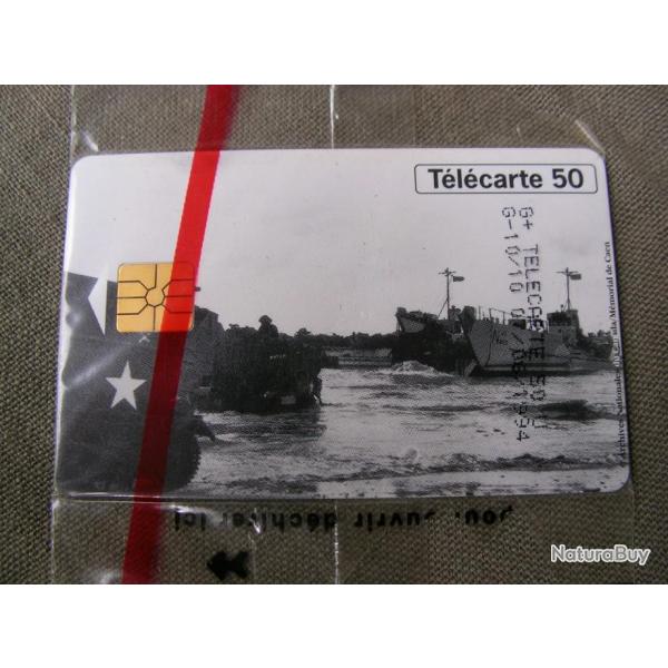 WW2 CARTE TLPHONE TLCARTE NEUVE COMMMORATIVE 50E ANNIVERSAIRE DES DBARQUEMENTS