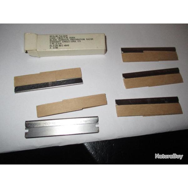 lame de rasoir us blade surgical preparation razor (military viet nam golf ww2)