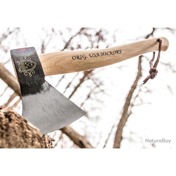 Hache Hachette AXE Prandi German Style Lame Acier Carbone Manche Bois Made Italy PRA0306TH