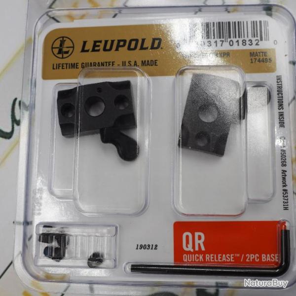 Embase Leupold  QR (Quick Realease) pour Winchester XPR