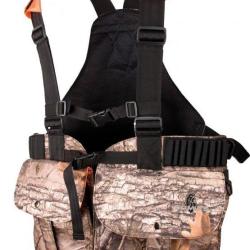 Gilet harnais multipoches enfant camouflage bois SOMLYS