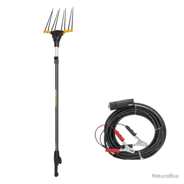 Peigne r�colteur � Olives Electrique - BOMBER 155L - Perche t�lescopique 210/300cm