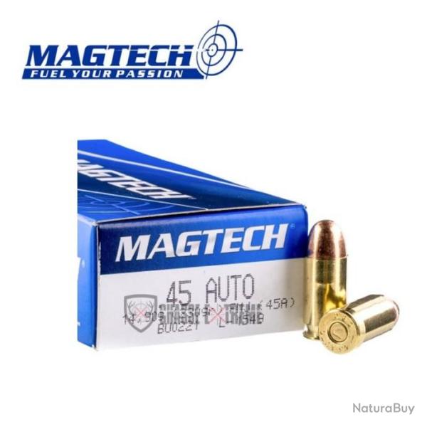 50 Munitions MAGTECH cal 45 Auto 230gr FMJ