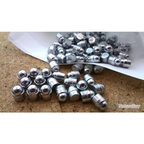 PROMO 100 Balles Ogives Nez Rond Calibre 36  (.375) r�volver poudre noire id�al cartouche papier