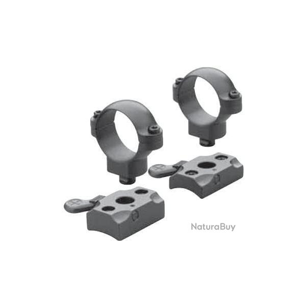 Montage Leupold QR  avec les deux embases et les  colliers de 30 mm pour  Browning A-Bolt