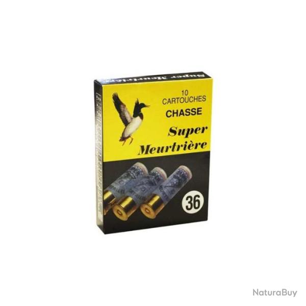 Cartouches de chasse Super Meurtri�re Cal.12 BJ 36Gr par 10