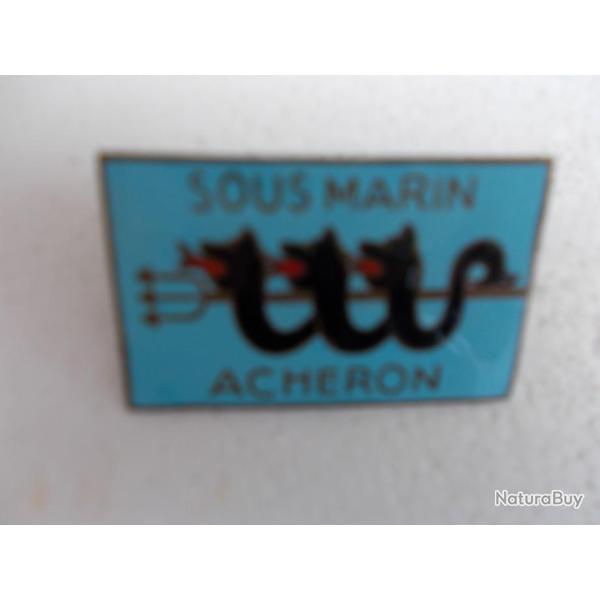 insigne du sous-marin ACHERON,original,en bon �tat!!RARE