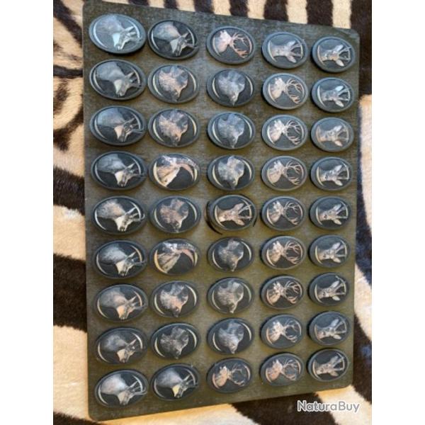 Magnifique calotte grav�e peinte au choix