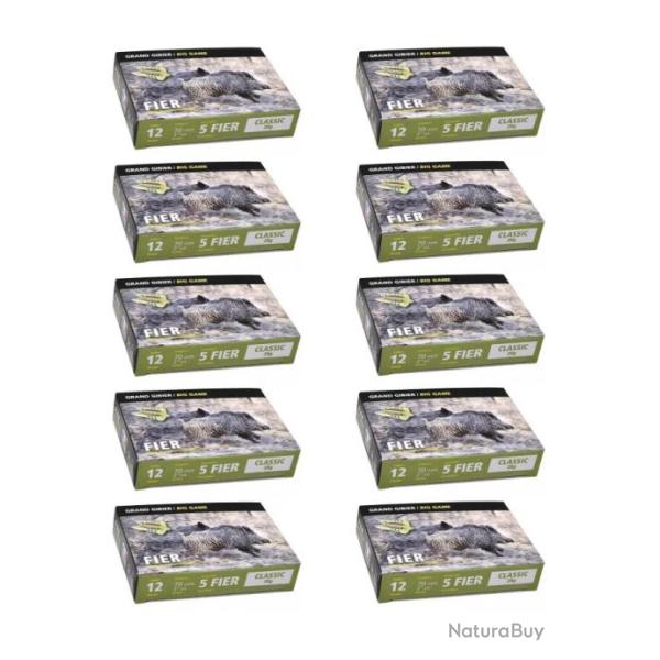 Lot de 10 Bo�tes de 5 Fier - Calibre 12/70 Classic 28G