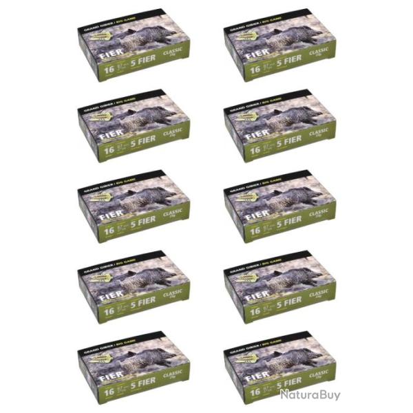 LOT DE 10 BOITES DE 5 FIER CALIBRE 16/67 CLASSIC 23G