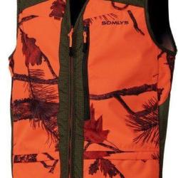 Gilet anti ronce camouflage orange Spirit of Traque SOMLYS