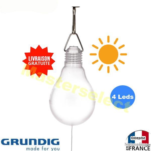 Ampoule solaire lampe rechargeable au soleil � suspendre pour camping,tente,.. exterieur jardin