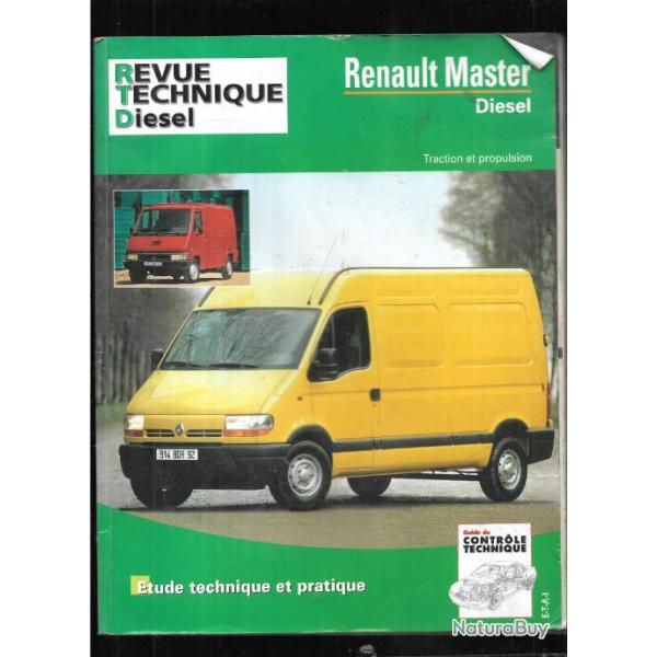 Revue technique automobile  renault master disel traction td 30 d, td 35 d et propulsion p30d, p35d