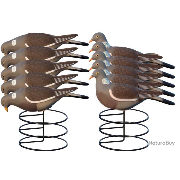 Pack 10 appelants pigeons HD actifs