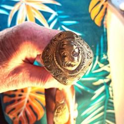 Tromblon &agrave; silex , canon en laiton, platine en fonction XXIXe