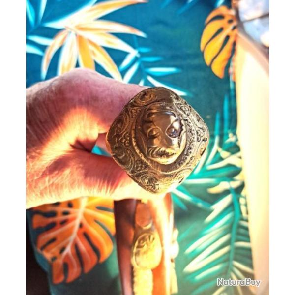 Tromblon � silex , canon en laiton, platine en fonction XXIXe