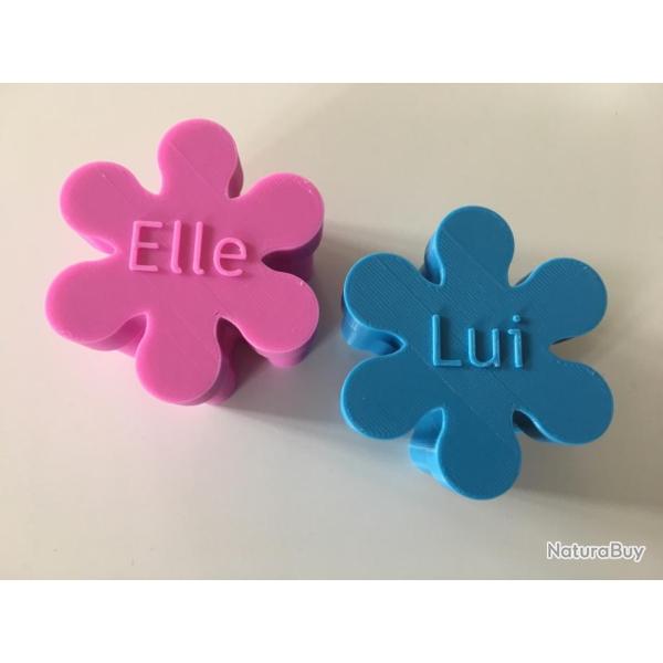 2 bo�tes de rangement Galt Sons pour distributeurs d'amorces en �toiles ��elle et lui��