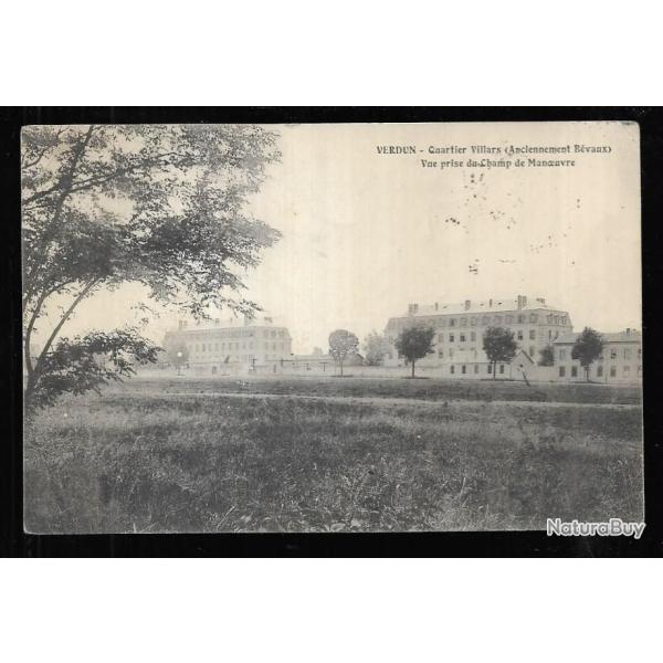 cpa 5520684 verdun quartier villars (anciennement bvaux) vue prise du champ de manoeuvres hussards