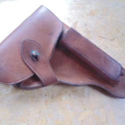 Etui pistolet P38  fauve brun radom vis 35 Polonais Allemand seconde guerre