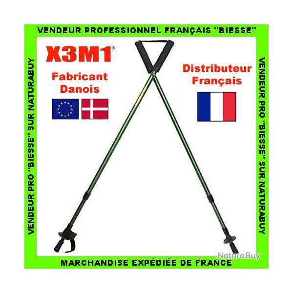 Canne de Pirsch Approche BIPODE R�glable X3M1 Neuve avec housse de transport