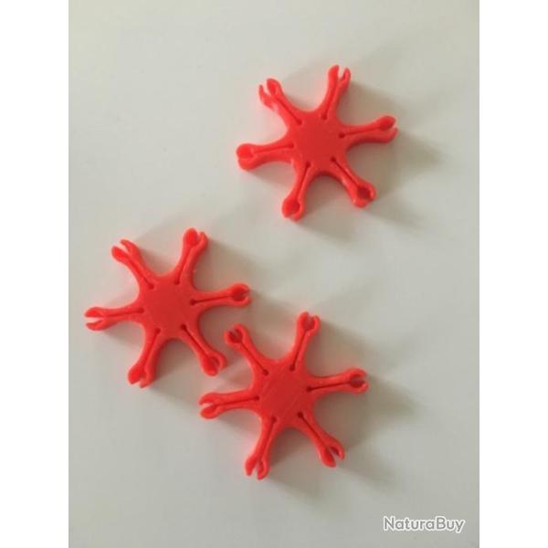 Sp�cial match : 3 �toiles porte amorces pour pistolet ou revolver poudre noire