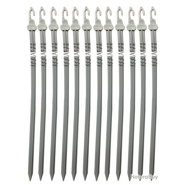 Lot de 12 piquets � ressort pour formes