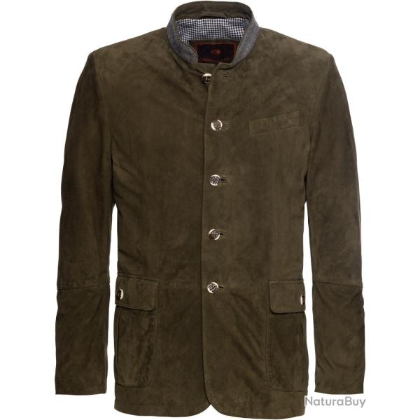 Veste janker en cuir Couleur Roseau