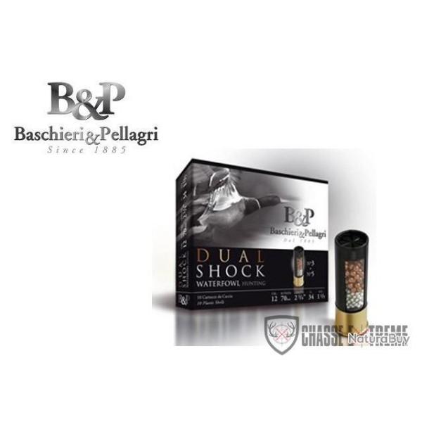 10 Cartouches B&P Dual Shock 34 Cal 12/70 Pb 5+3