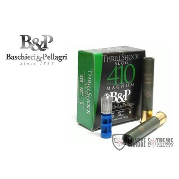 10 Balles B&P Big Game Thrill Shock Slug 410 9Gr Cal 36/76