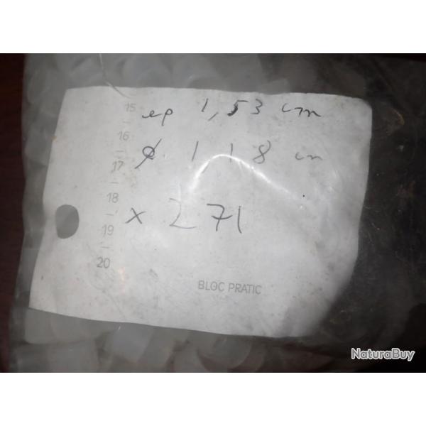 Lot de 270 bouchon pour petites dosettes en plastique