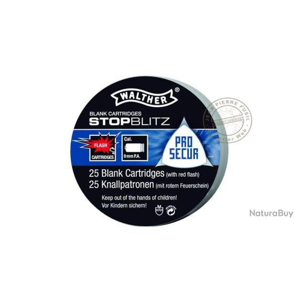 Cartouches 9mm Pistolet � blanc - Stop-Blitz / 25
